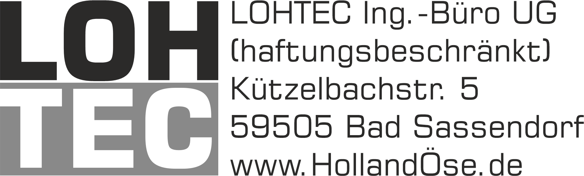 LOHTEC Ing.-Büro UG · Kützelbachstr. 5 · 59505 Bad Sassendorf